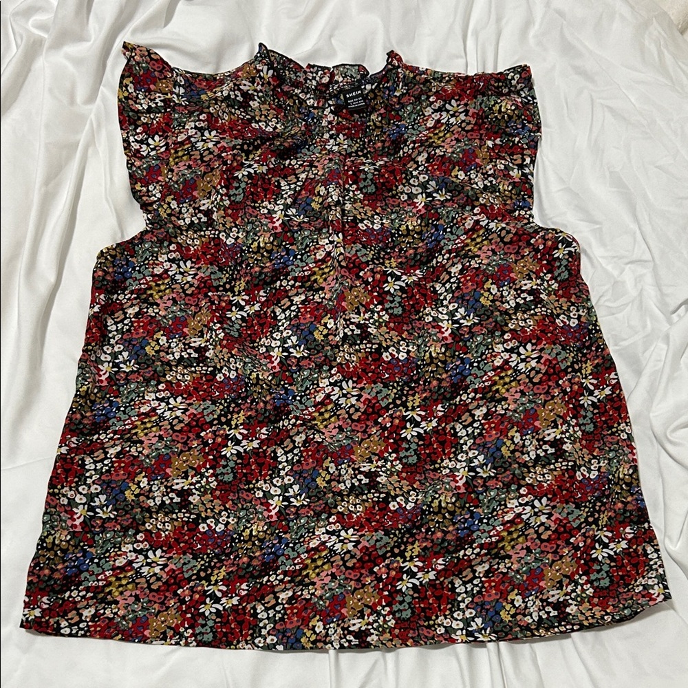 SHEIN Multicolor Floral Blouse